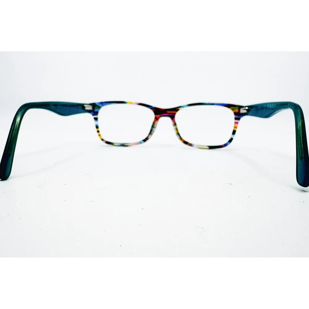 BCBG Eyeglass Frames Womens Blue Multi Striped CV 0002 51mm